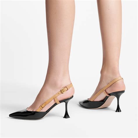 louis vuitton kitten heel shoes|Blossom Slingback Pump .